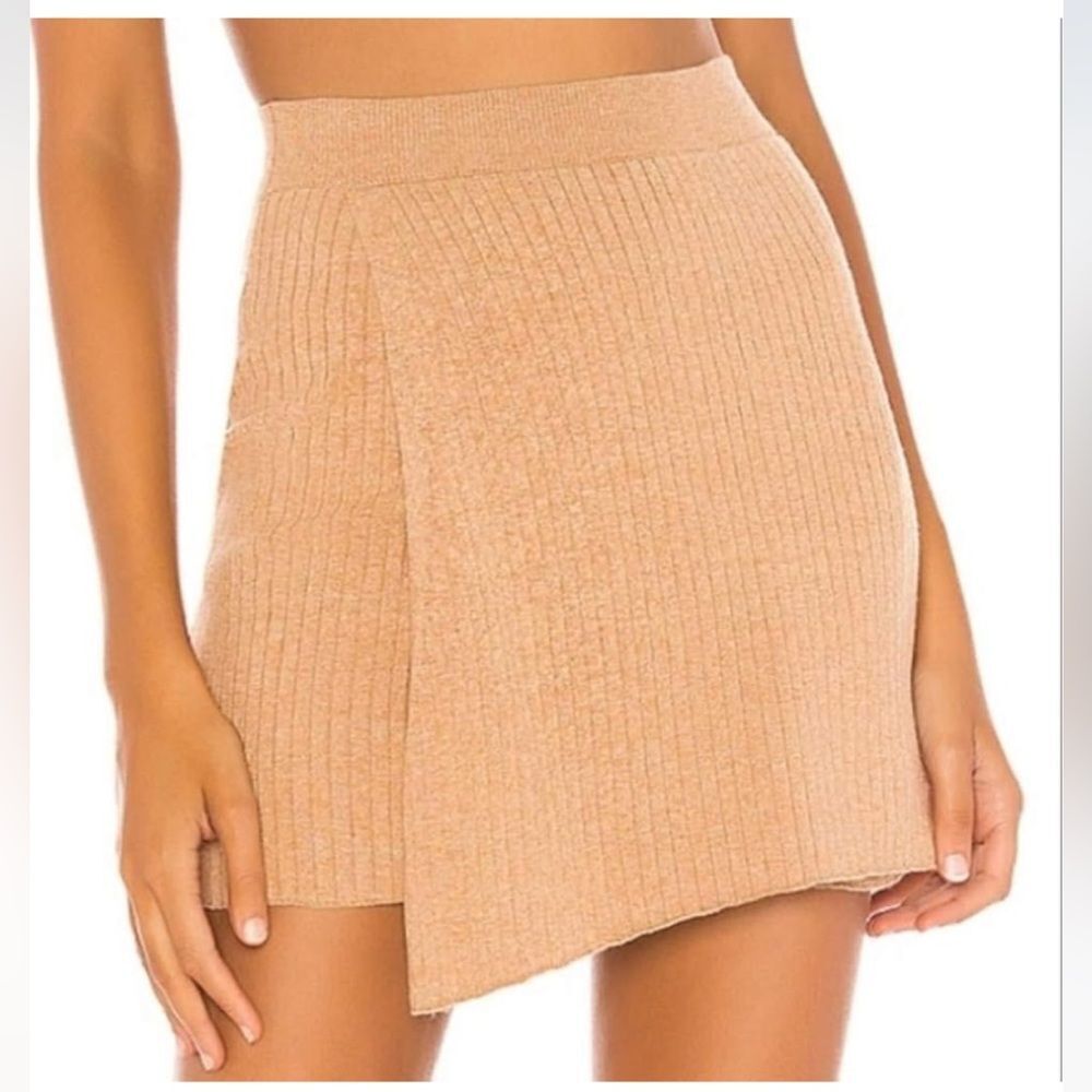 Free People Women's Mod Wrap Skirt Caramel Heather Size Medium